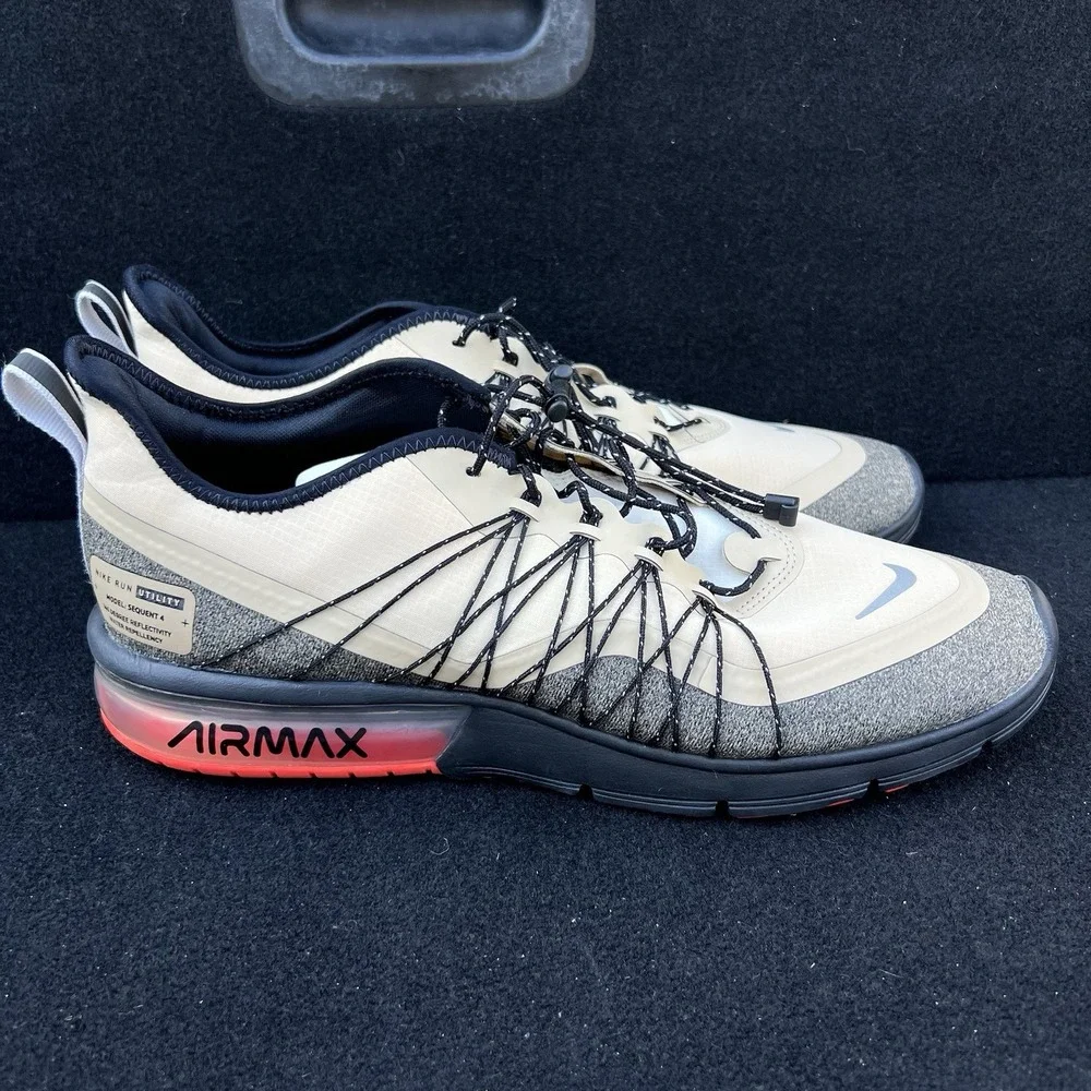 Nike Air Max Sequent 4 Utility Desert Ore AV3236-202 Men's Size 12
